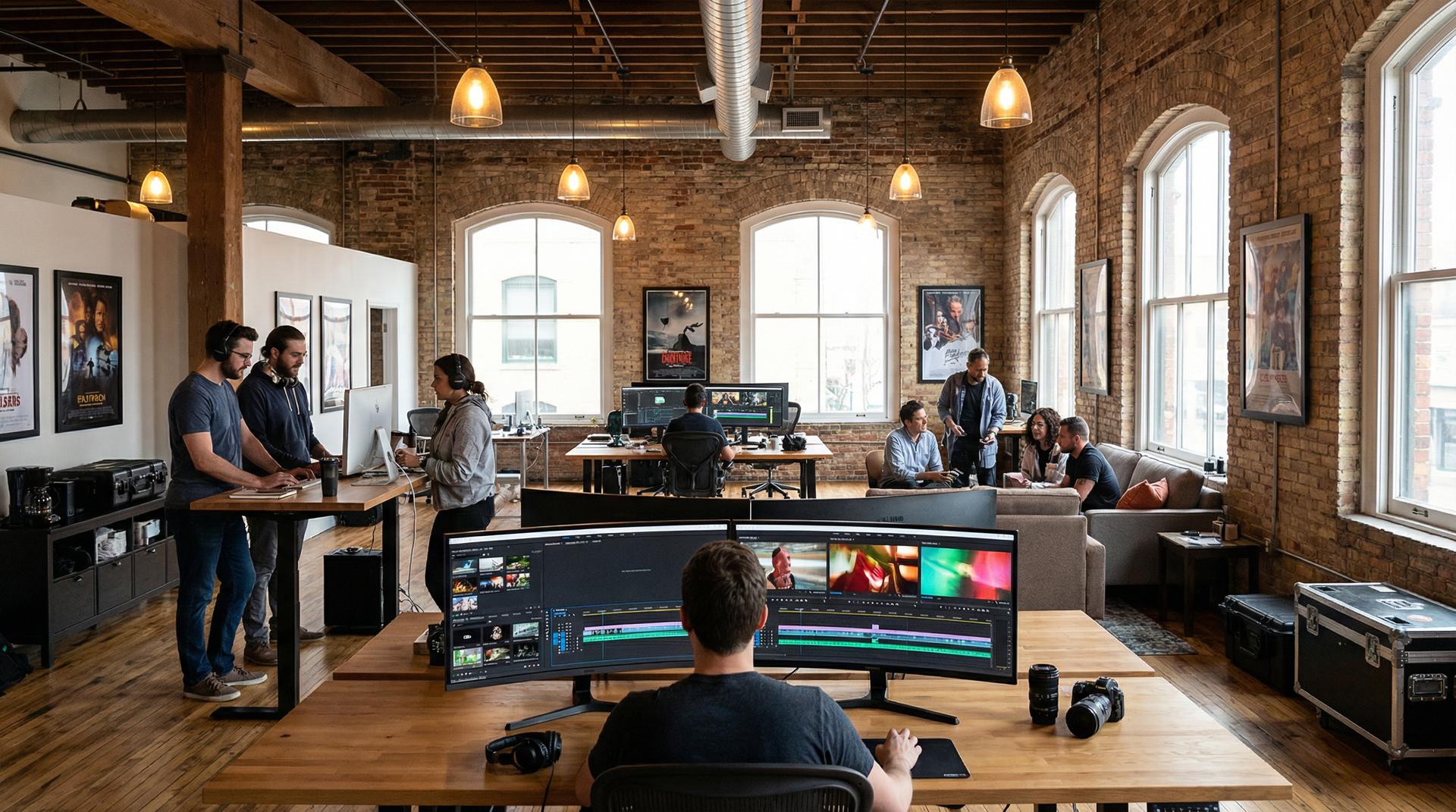 91影视传媒公司办公环境